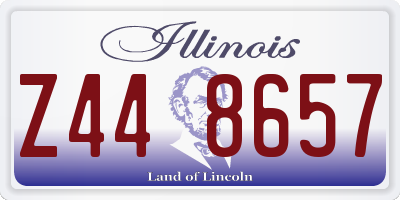 IL license plate Z448657