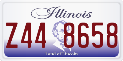 IL license plate Z448658