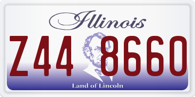 IL license plate Z448660