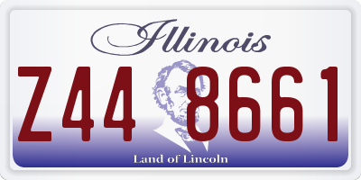 IL license plate Z448661