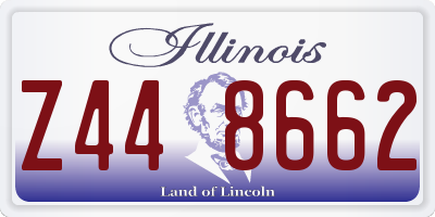 IL license plate Z448662