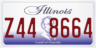IL license plate Z448664
