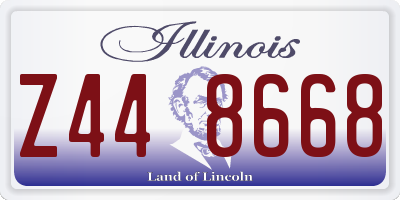 IL license plate Z448668