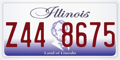 IL license plate Z448675