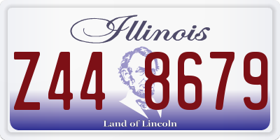IL license plate Z448679
