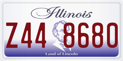 IL license plate Z448680