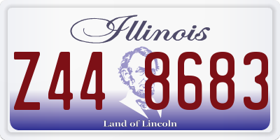 IL license plate Z448683