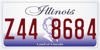 IL license plate Z448684