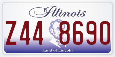 IL license plate Z448690
