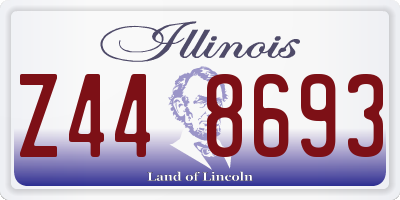IL license plate Z448693