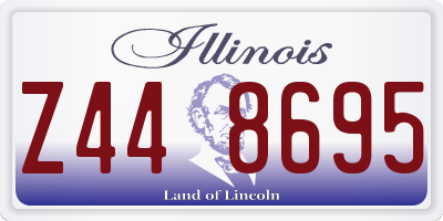 IL license plate Z448695