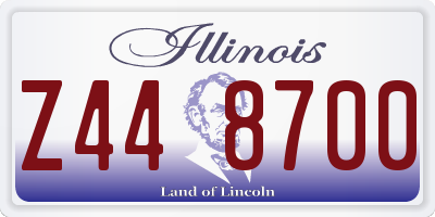 IL license plate Z448700