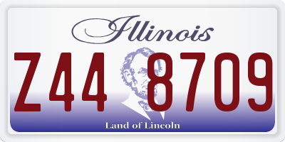 IL license plate Z448709