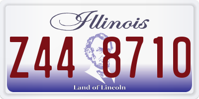 IL license plate Z448710