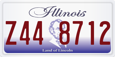 IL license plate Z448712