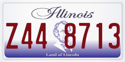 IL license plate Z448713