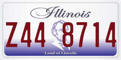 IL license plate Z448714