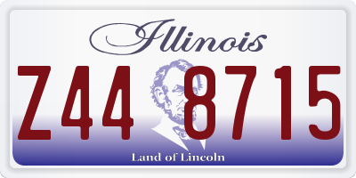 IL license plate Z448715