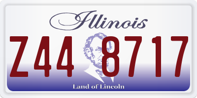 IL license plate Z448717