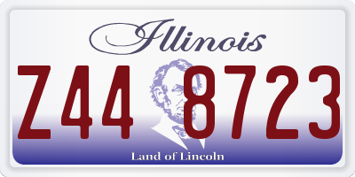 IL license plate Z448723