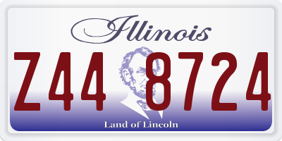 IL license plate Z448724