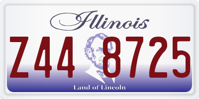 IL license plate Z448725