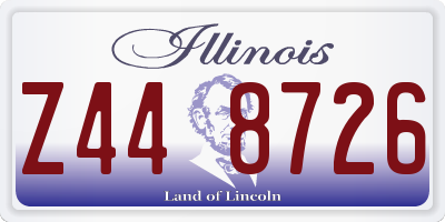 IL license plate Z448726