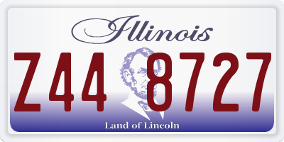IL license plate Z448727