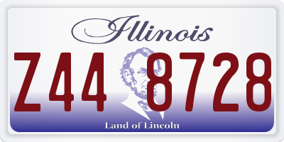 IL license plate Z448728