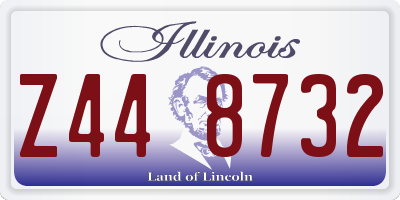 IL license plate Z448732