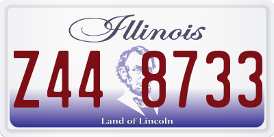 IL license plate Z448733