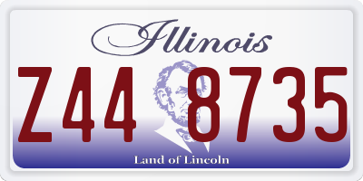IL license plate Z448735