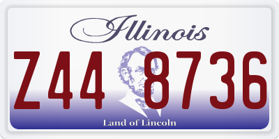 IL license plate Z448736