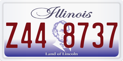 IL license plate Z448737