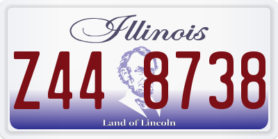 IL license plate Z448738