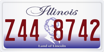 IL license plate Z448742