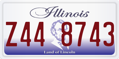 IL license plate Z448743