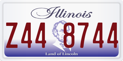 IL license plate Z448744