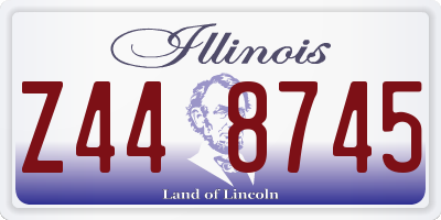 IL license plate Z448745
