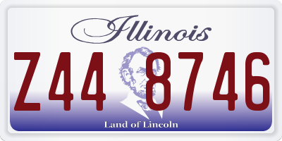 IL license plate Z448746