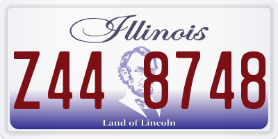 IL license plate Z448748