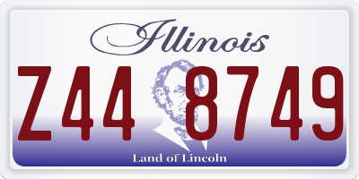 IL license plate Z448749