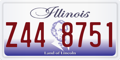 IL license plate Z448751