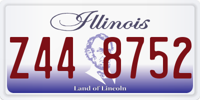 IL license plate Z448752