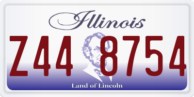 IL license plate Z448754