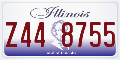 IL license plate Z448755