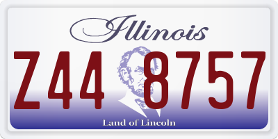 IL license plate Z448757