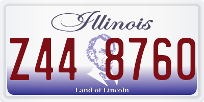 IL license plate Z448760