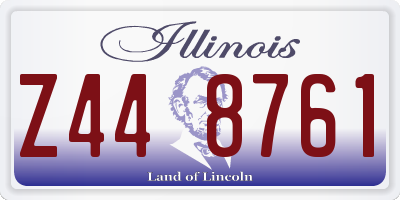 IL license plate Z448761