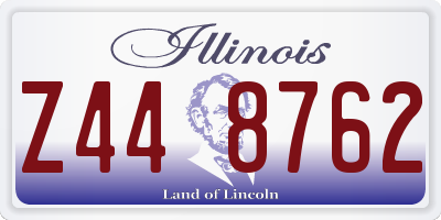 IL license plate Z448762